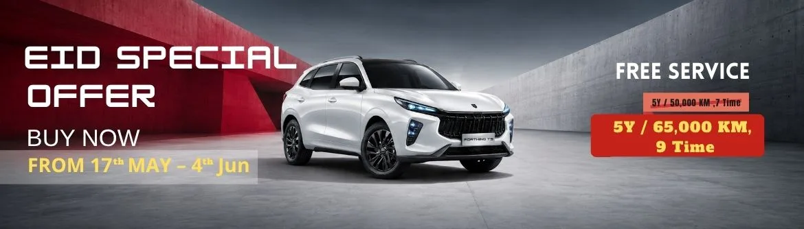 Dongfeng sedan in showcase